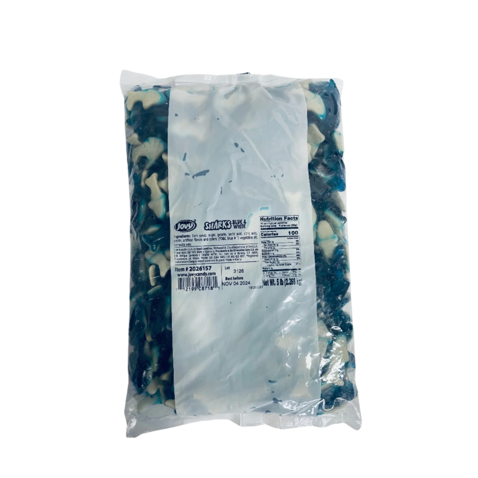 Jovy Gummy Sharks Blue & White 5lb