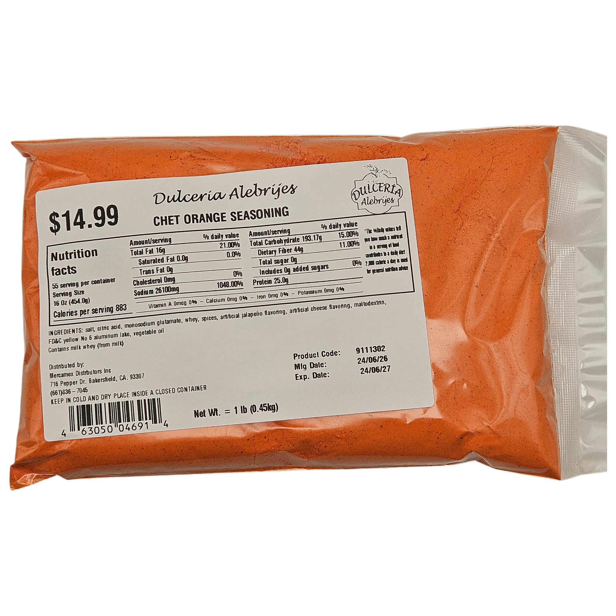 Chett Orange Seasoning 1lb