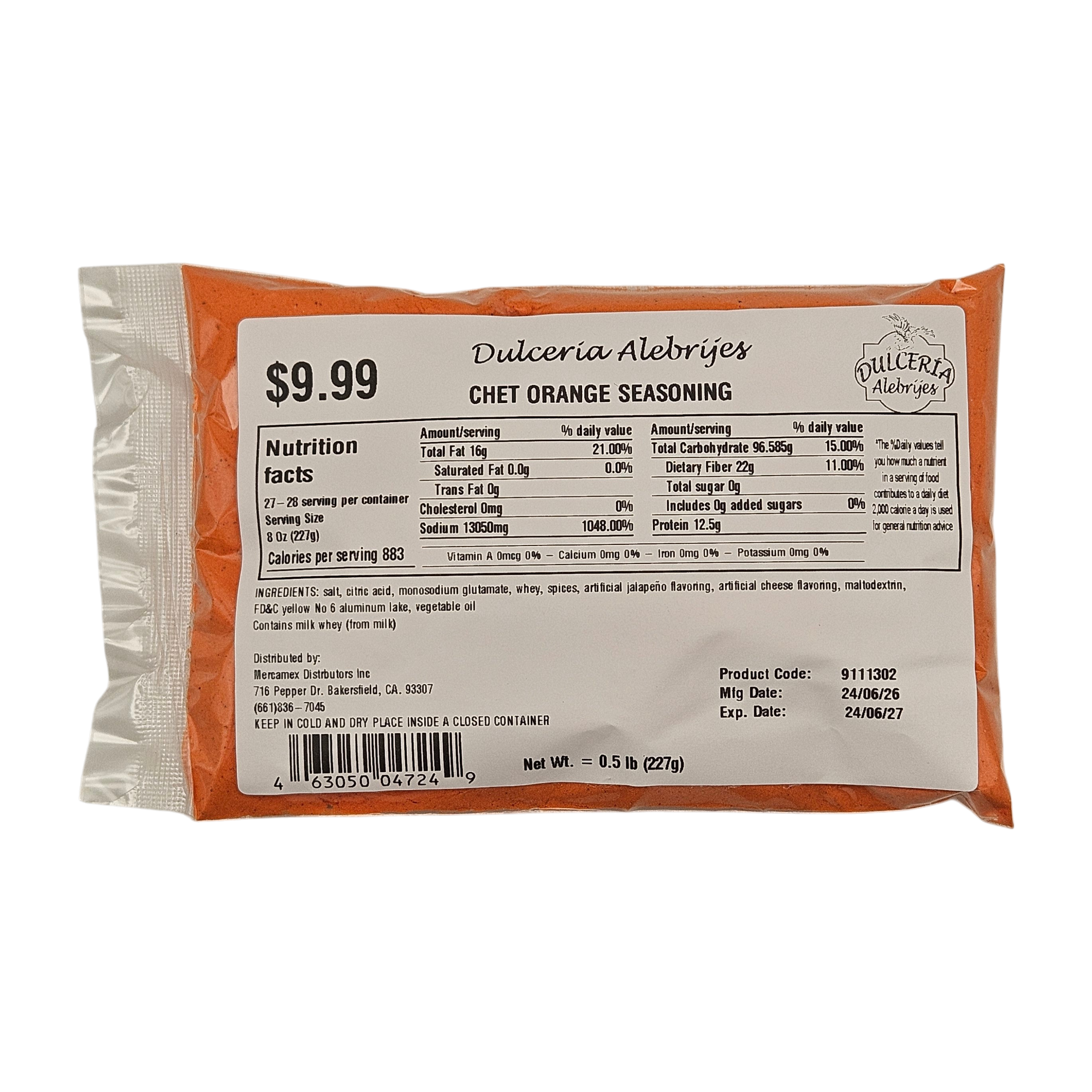 Chett Orange Seasoning 0.5 lb