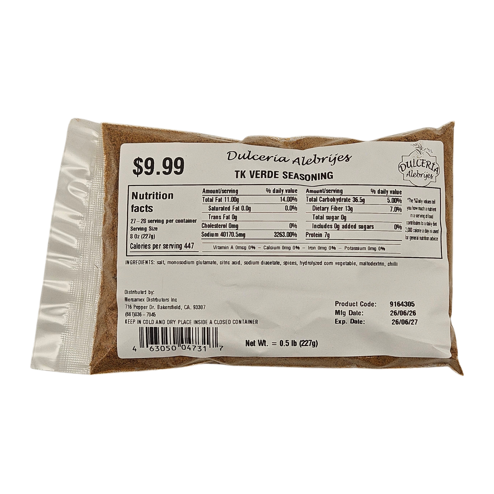 TK Verde Seasoning 0.5 lb