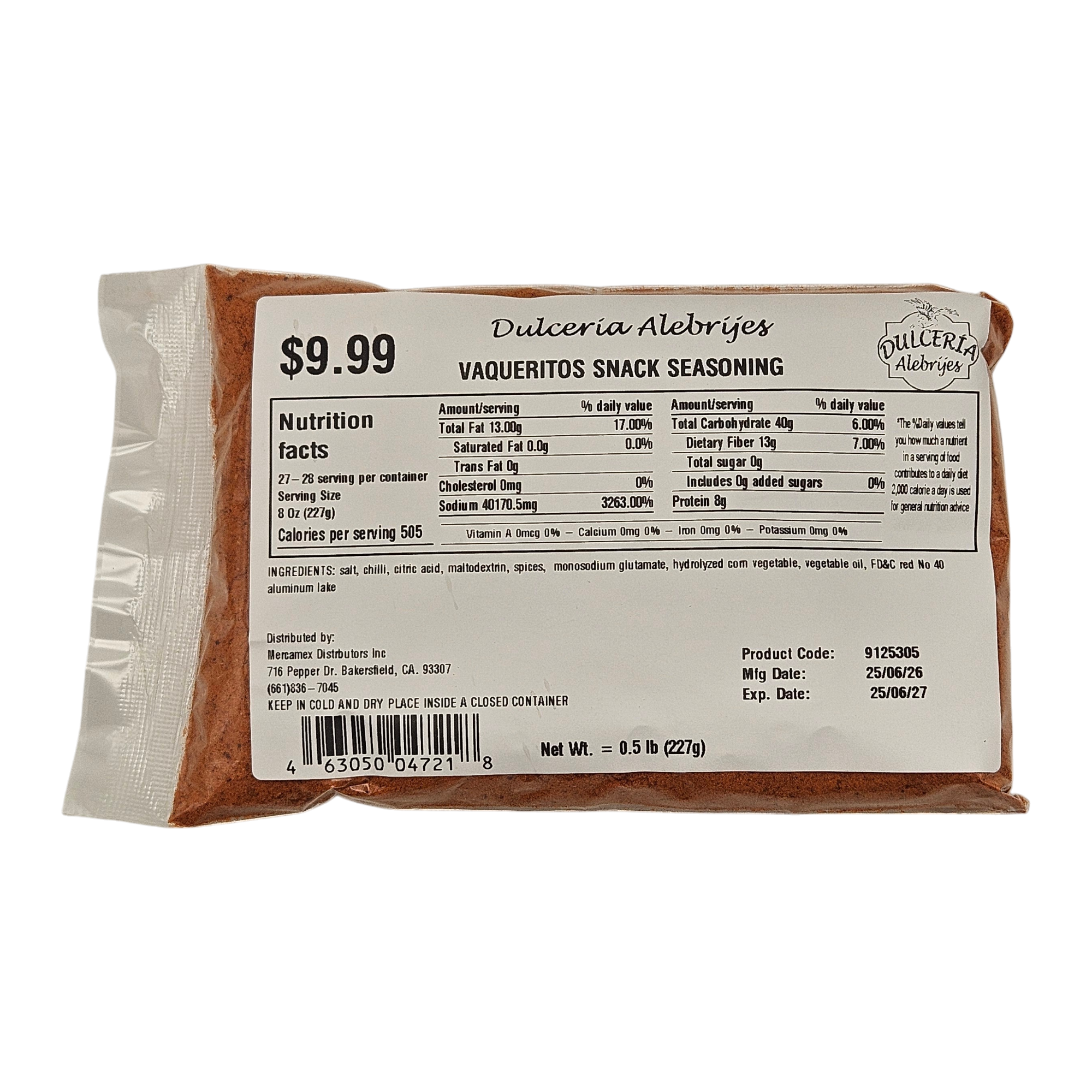 Vaqueritos Snack Seasoning 0.5 lb