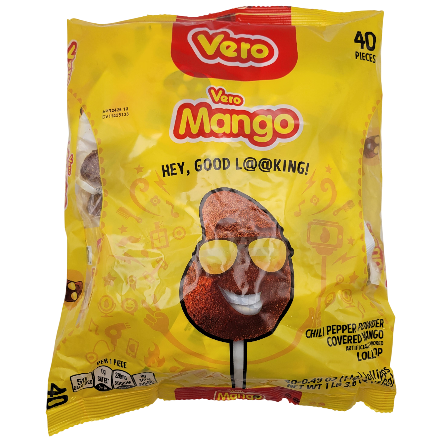 Vero Paleta Mango Chili .49oz 40ct
