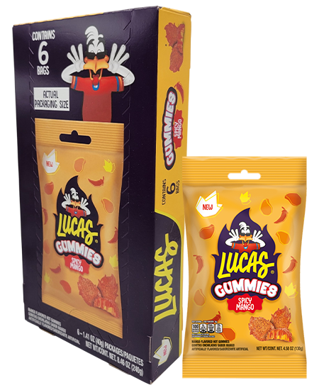 Lucas Gummies Spicy Mango 6ct