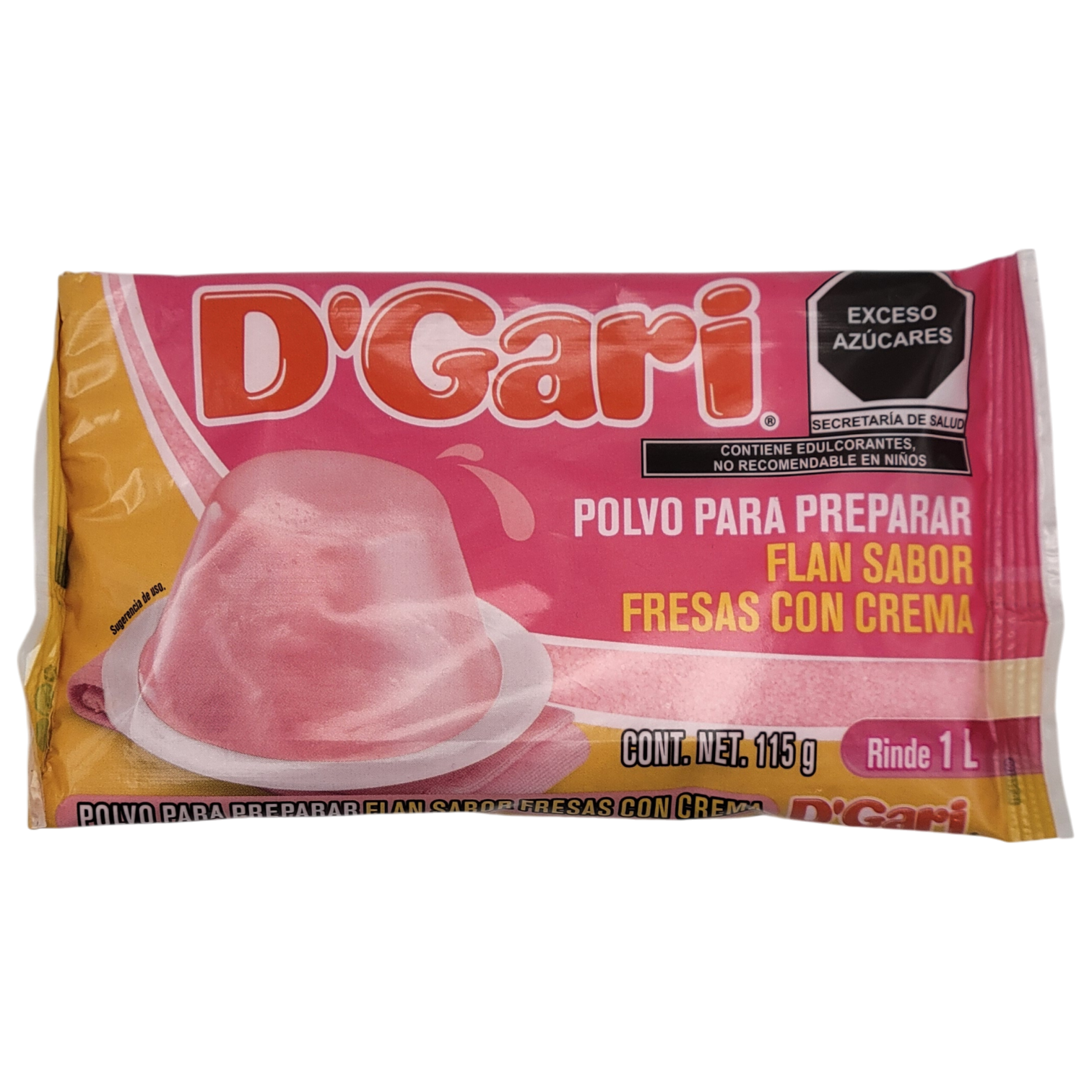 D Gari Flan Fresa 115gr