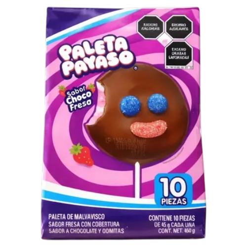 Paleta Payaso ChocoFresa 10ct