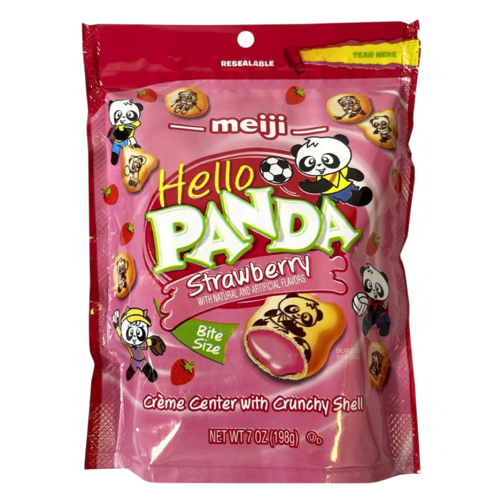 Meiji Hello Panda Fresa 7oz
