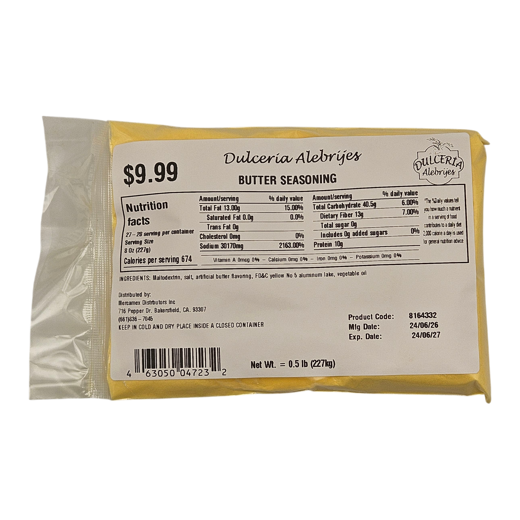 Butter Seasoning 0.5 lb