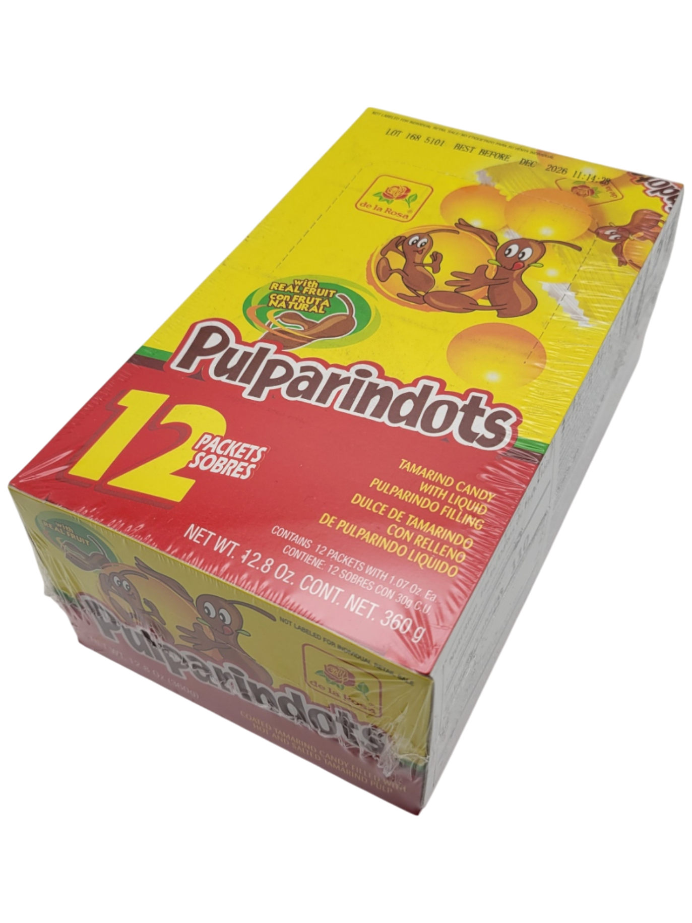 De La Rosa Pulparindots Tamarindo 12ct